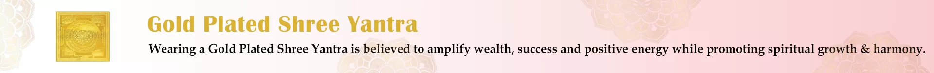 Gold Plated Shree Yantra