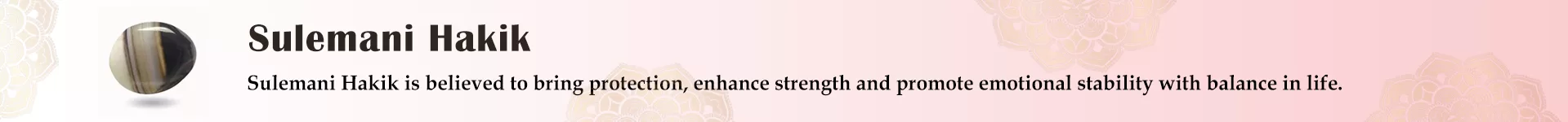 Band Agate (Sulemani Akik)